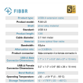 Cabo óptico USB de venda a quente fibbr pjm-u3