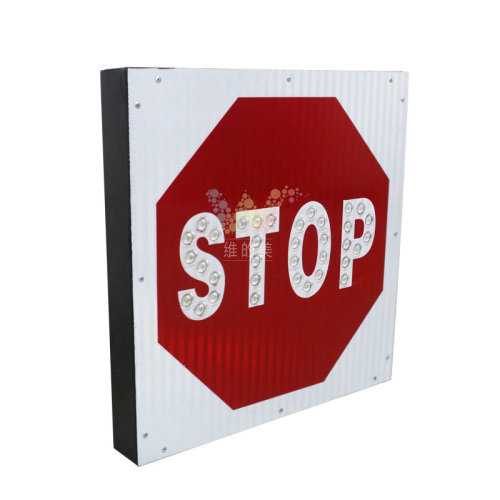 Aluminum Reflective Solar traffic stop signs