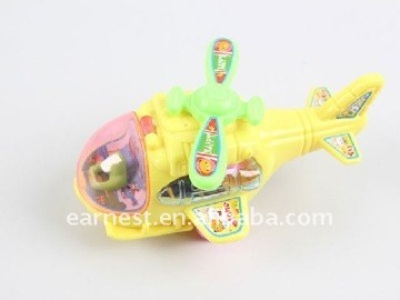 New Pull Line Helicopter Shape Candy Toy W/Light,New Promotional Toys