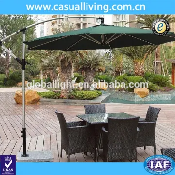 Outdoor Steel Frame Garden Blue Parasol Umbrella