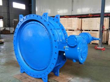 Butterfly Valve Flange Type with Gearbox and Cap