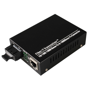 RJ45 10/100m Gigabit Ethernet Mini Fiber Optic Media Media Converter