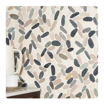 Natural Mixed Sliced Rock Stone Mosaic Tiles for Floor and Wall Decoration