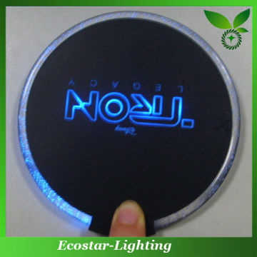 Personalized LED Flashing Coaster for Wedding Decoration