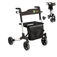 Rollator pliant léger en aluminium pour les personnes âgées