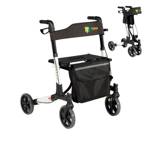 Rollator Walker for Sale Aluminum Foldable Lightweight Rollator Factory