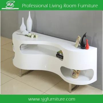 Europe Style High Gloss Living Room Furniture Wood Cabinet Corner