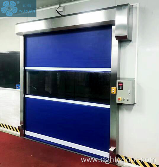 Professional production pvc fast rolling shutter door