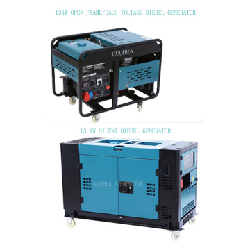 12kw / 13kw / 15kw / 20kw Silent Diesel Pequeño generador para el hogar