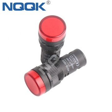 16mm Red LED Lighting Signal Indicator Lamp - AD16-16DS 12V 24V 110V 220V