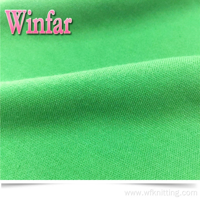 Solid Dyed Knitted 100% Polyester Ring Spun Fabric