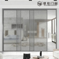현대 장식 유리 미닫이 문