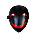 Máscara de sorriso de bala preta de anime unissex