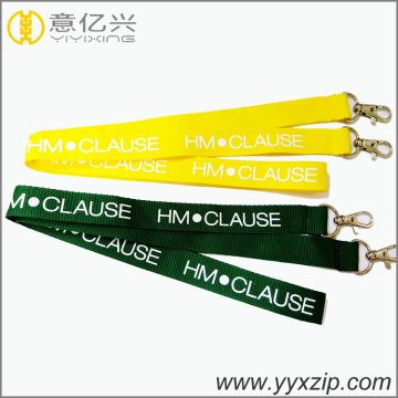 single silkscreen card holder lanyard with 2 hooks