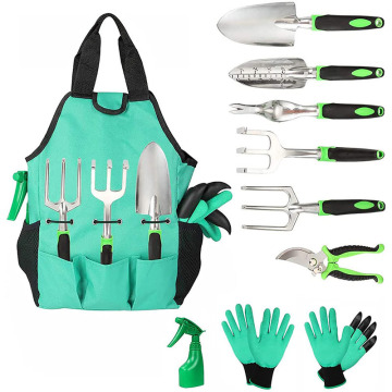 Strumenti all'ingrosso del giardino: 3 pezzi tra cui pala, cazzuola e rastrella in una borsa per utensili in plastica e scatola regalo