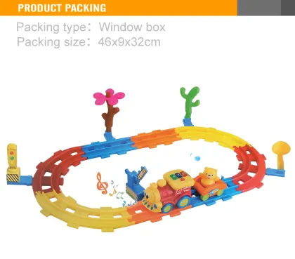railway train set funny plastic race track