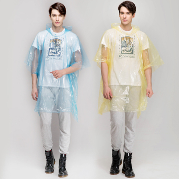 Disposable Fashion PE Rain Poncho