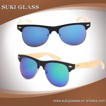 Camouflage frame bamboo temples sunglasses wholesale with customized customers logo