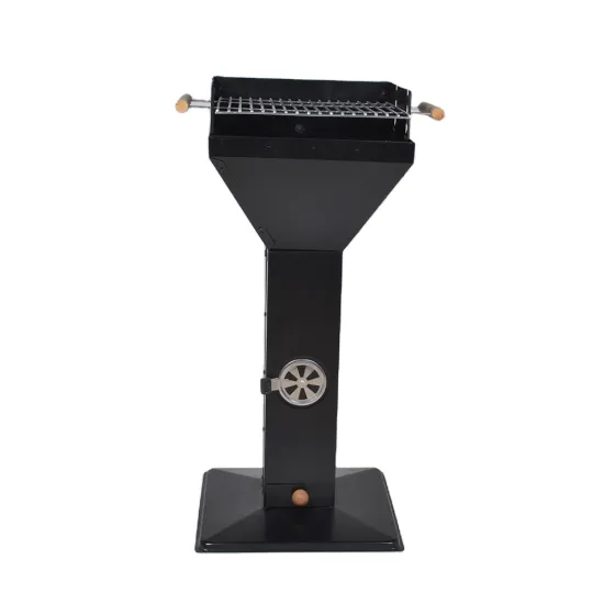 Outdoor Vertical Adjustable Height Stainless Steel Upright Bbq Grill Charcoal Grill