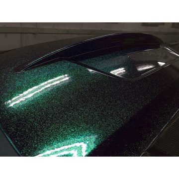 metallic diamond shine green car wrap vinyl