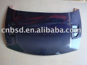 06-10 JDM CIVIC CARBON RR FIBER HOOD FOR Honda bonnet
