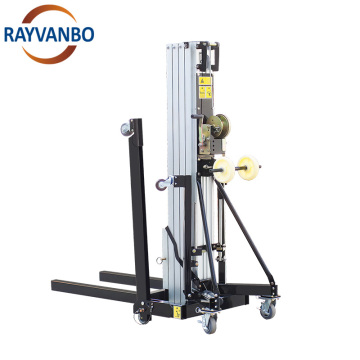Hot Selling Aluminum Mast Machine: Hand Operated Lift Material Handling Equipment