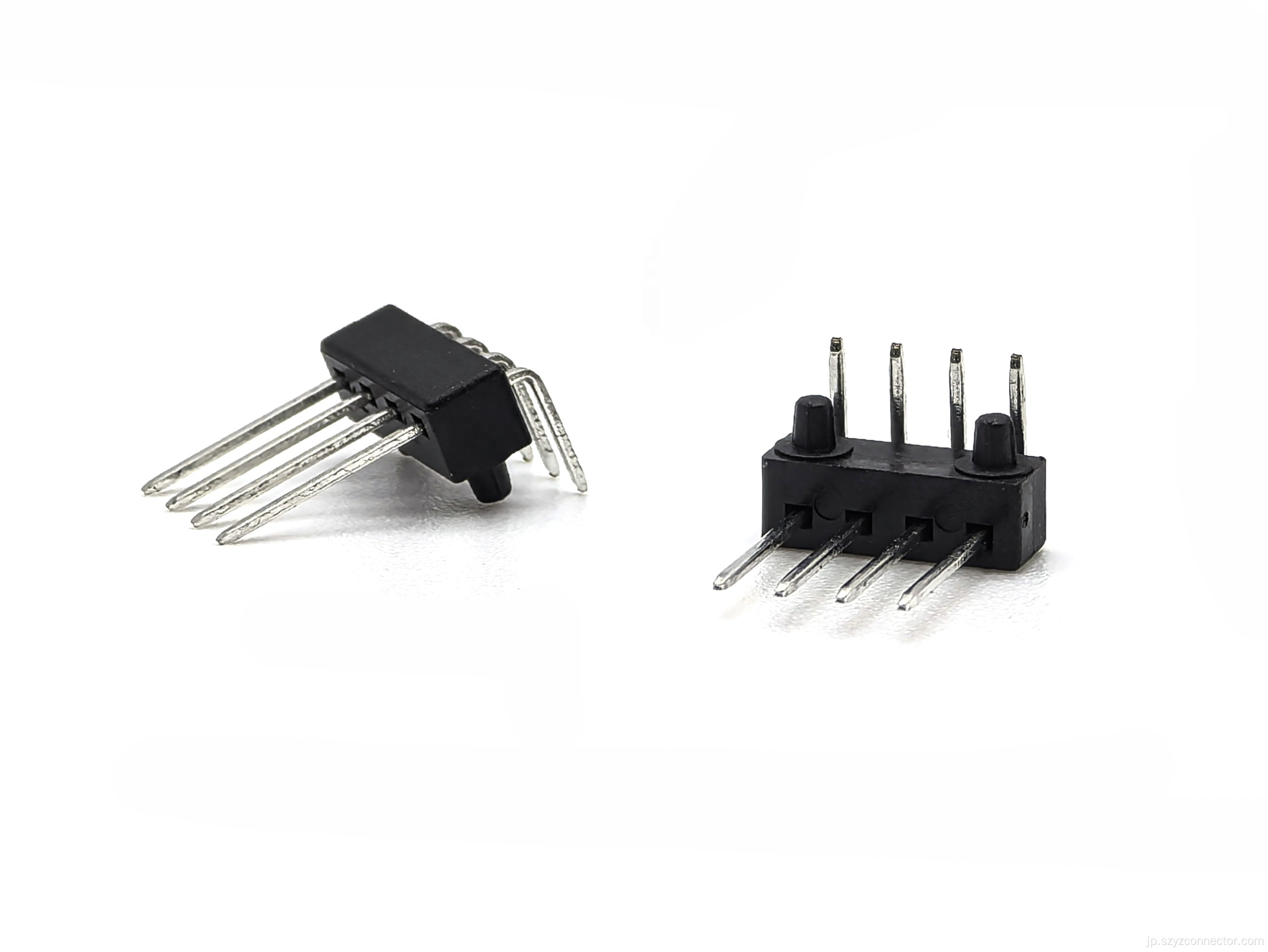 2.0mmピンヘッダー直角4p