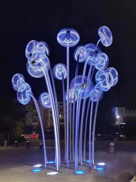 Outdoor Stainless Steel Jellyfish Sculpture
