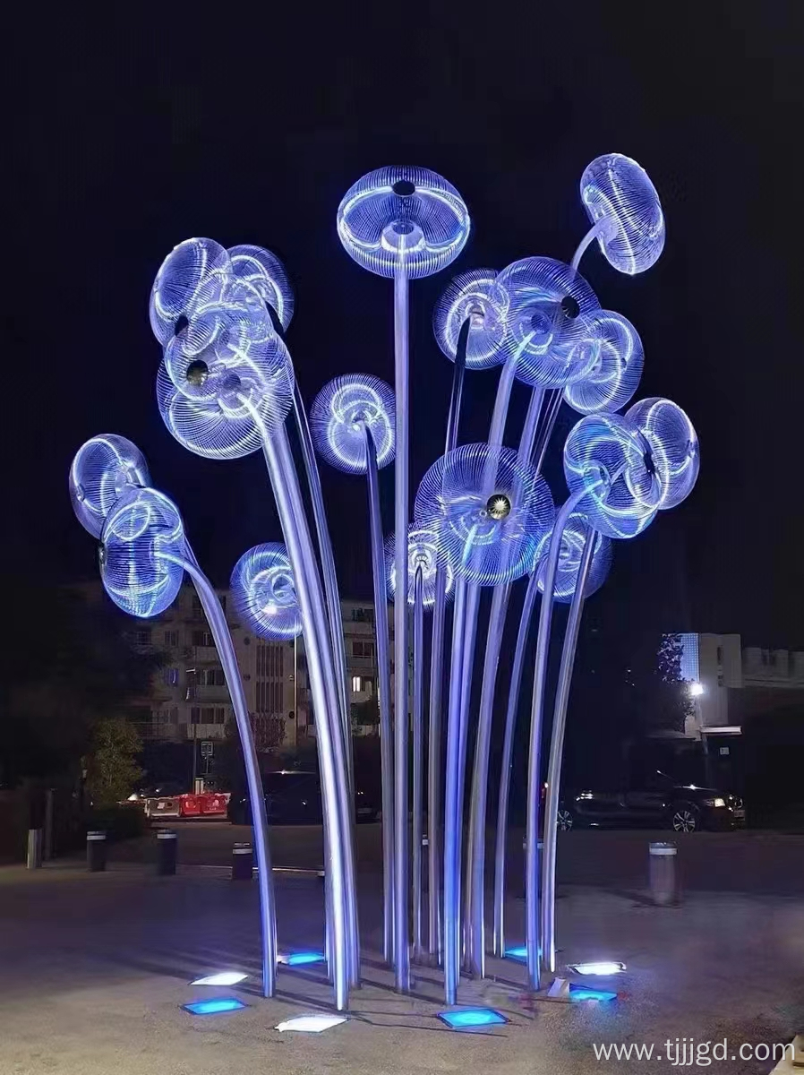 Outdoor Stainless Steel Jellyfish Sculpture