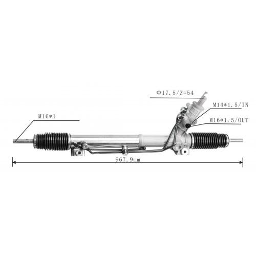 crémaillère de direction hydraulique pour BMW E39