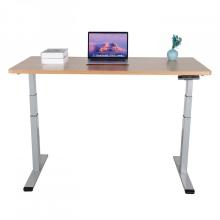 Height Adjustable Office Table Wooden Desktop