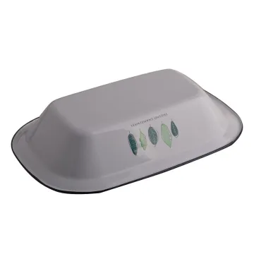 Square Metal Baking Pan Enamel Coated Hollowware