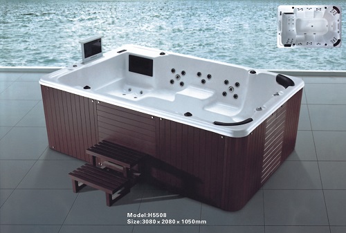 Luxus Außensturm Whirlpool Whirlpool Combo Massage Spa