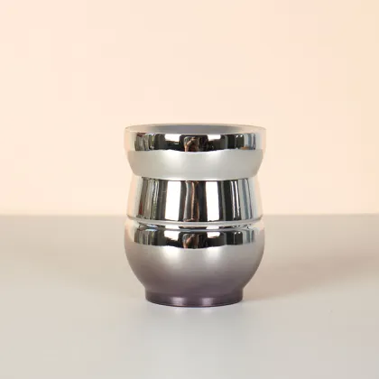 Stainless Steel Double Wall Gourd Yerba Mate Cup with Mate Bombilla Straw