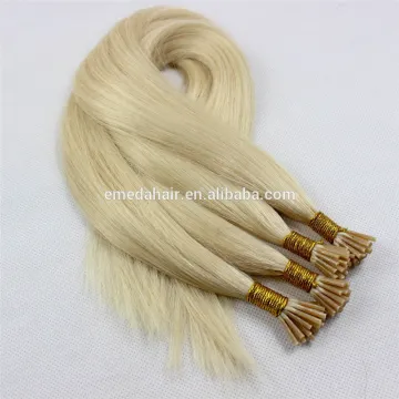 Ash blonde Italian keratin glue stick tip ultrasonic cold fusion hair extension