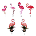 Fonctionnalité Flamingos Birds DIY Patchs de broderie personnalisés