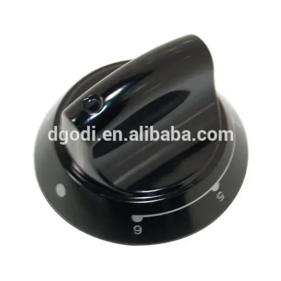 Dongguan Supplier Custom Cooker Control Knob 6 Heat Black Control Knobs