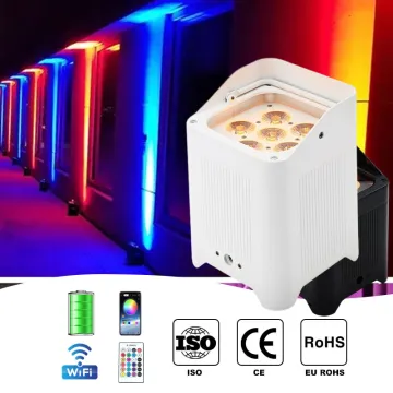 Wireless Control Uplight Par Light 6x18W 72W RGB 36 LEDs Wireless Remote DJ Stage Light