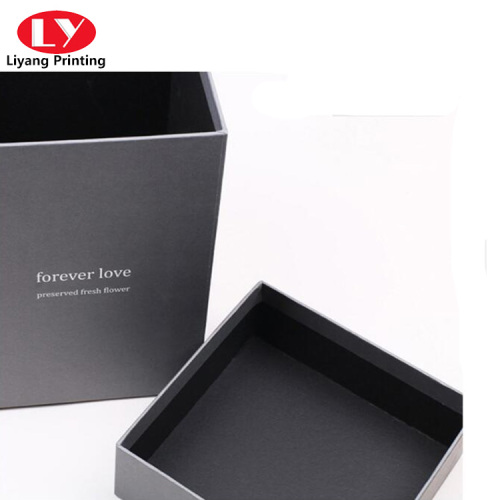 Custom perfume gift paper box with ribon lid