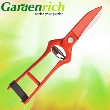 RG1107 Drop forged serrated teeth pruning shear