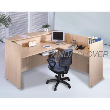 reception desk,wood table