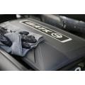 16x16In Edgeless Microfiber Car Cleaning Drying Towel Grey