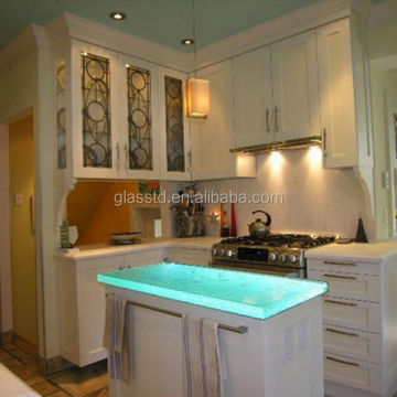 colorful LED glass modern home mini bar counter design for sale