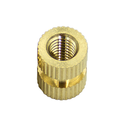 brass knurled thread insert nut