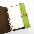 Custom Vintage Leaf Decor Faux Cow Leather Notebook