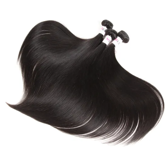 100% Natural  Cuticle Aligned  Brazilian Human Virgin Hair Extensions For Woman