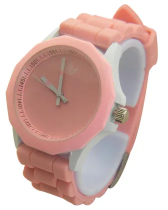 3 Atm Silicone Strap Quartz Movement Watch , Battery Power Wrist Watch