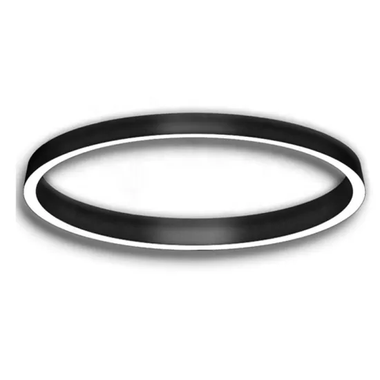 Luxury Circle Light LED Round Chandelier Lamp for Home Hotel Office Intelligence Creative Design LED Dimming Pendant Light