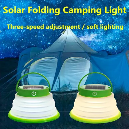 Portable USB mini Collapsible Solar LED Camping Lights
