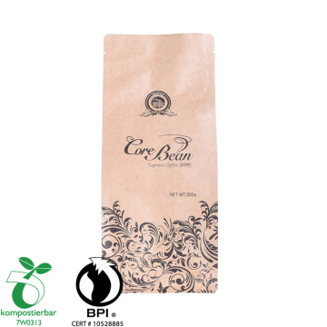 Factory Supply Biodegradable Coffee Bean Packaging Bags with Valve And Ziplock